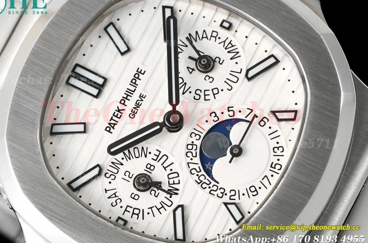 Nautilus 5740 40mm A240 Stk SS SS GRF White 0307